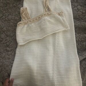 House of Harlow 1960 Cream Crochet Dress